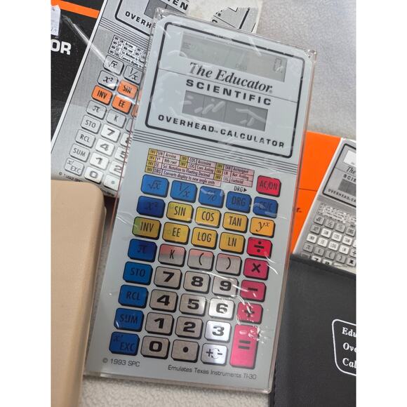 NEW Vintage The Educator Scientific Calculator Keeper TI30 Overhead Projector - Picture 2 of 6